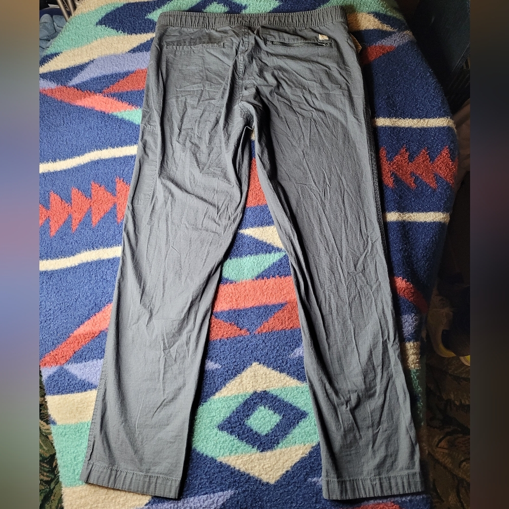 Vuori Ripstop Pants Joggers Size Large Gray Drawstring 34x28 Hiking Outdoor Gym - Picture 5 of 9